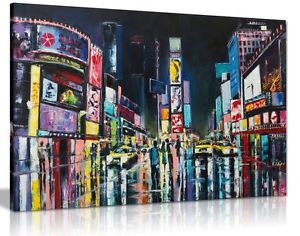 300x236 New York Oil Painting Times Square Canvas Wall Art Picture Print - New York Oil Painting