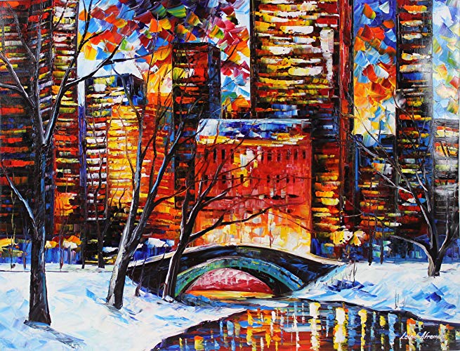 655x500 Snow In New York Is An Original Oil Painting On Canvas - New York Oil Painting