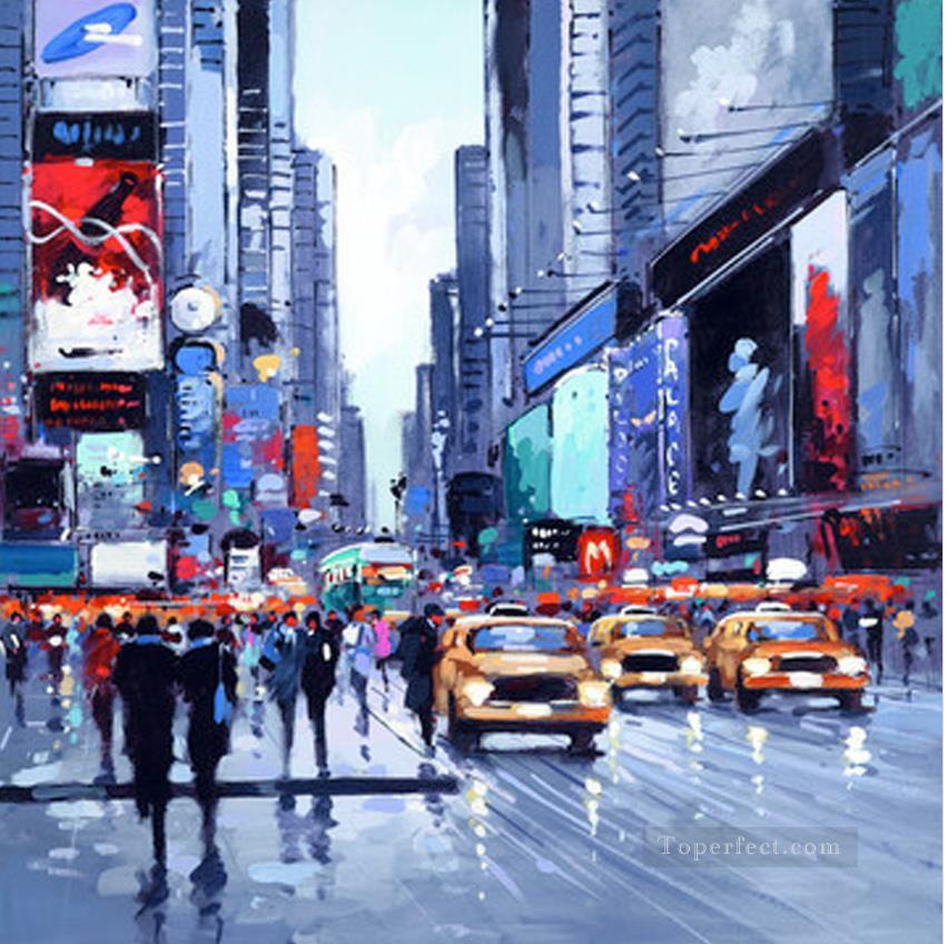 852x848 London Paris New York Painting In Oil For Sale - New York Oil Painting