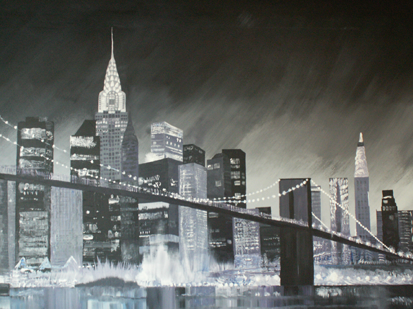 600x450 New York Wall Painting - New York Painting