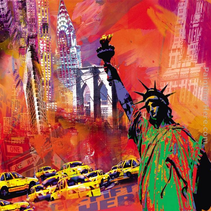 720x720 Robert Holzach New York Painting Anysize 50% Off - New York Painting