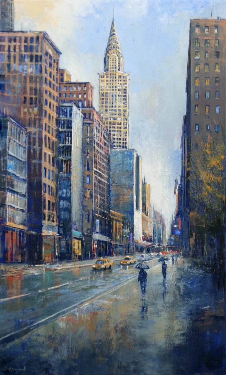 New york painting. Крайслер Билдинг Нью-Йорк в живописи. Пейзажи Нью Йорка Максима Ланчака. Картина маслом Нью-Йорк Манхэттен. Нью Йорк пейзаж Нью-Йорк живопись городской.