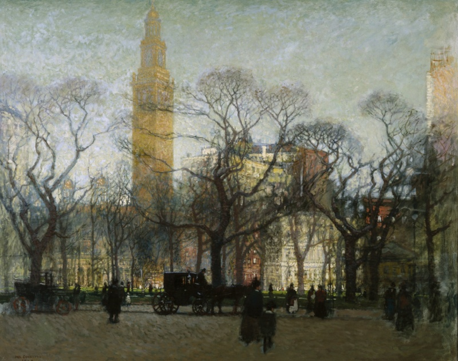 1600x1260 Madison Square In A Vintage Painting - New York Painting
