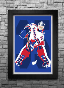 218x300 Mike Richter Minimalism Art Printposter New York Rangers Free Samph - New York Rangers Painting