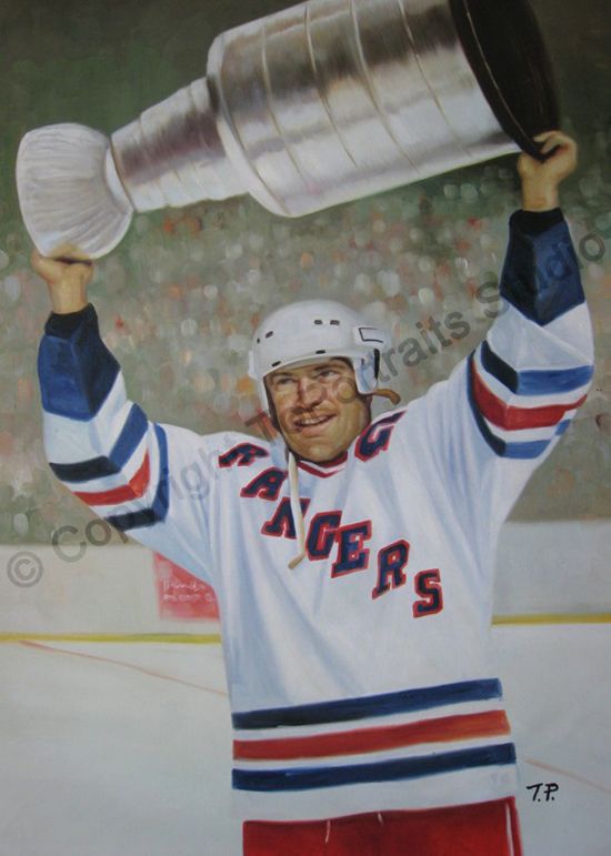 550x771 Mark Messier, New York Rangers - New York Rangers Painting