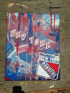 236x314 New York Rangers Wood Fence Canvas Print Canvas Art By Joe - New York Rangers Painting