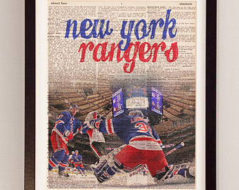 340x270 New York Rangers Etsy - New York Rangers Painting