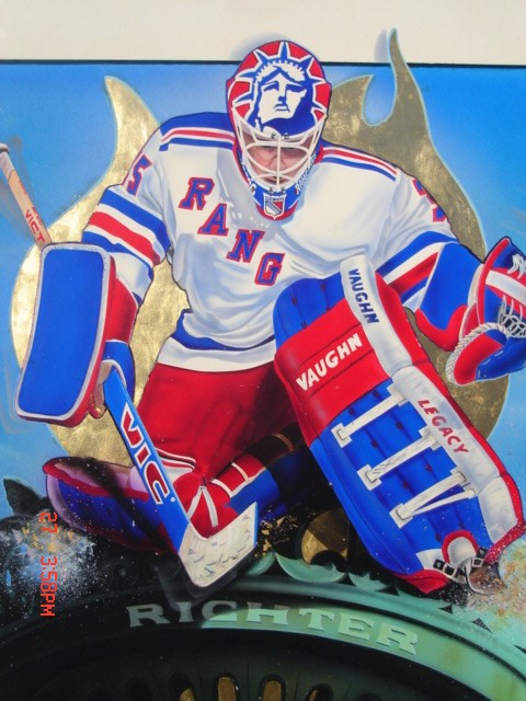 480x640 Goalie Helmuts - New York Rangers Painting