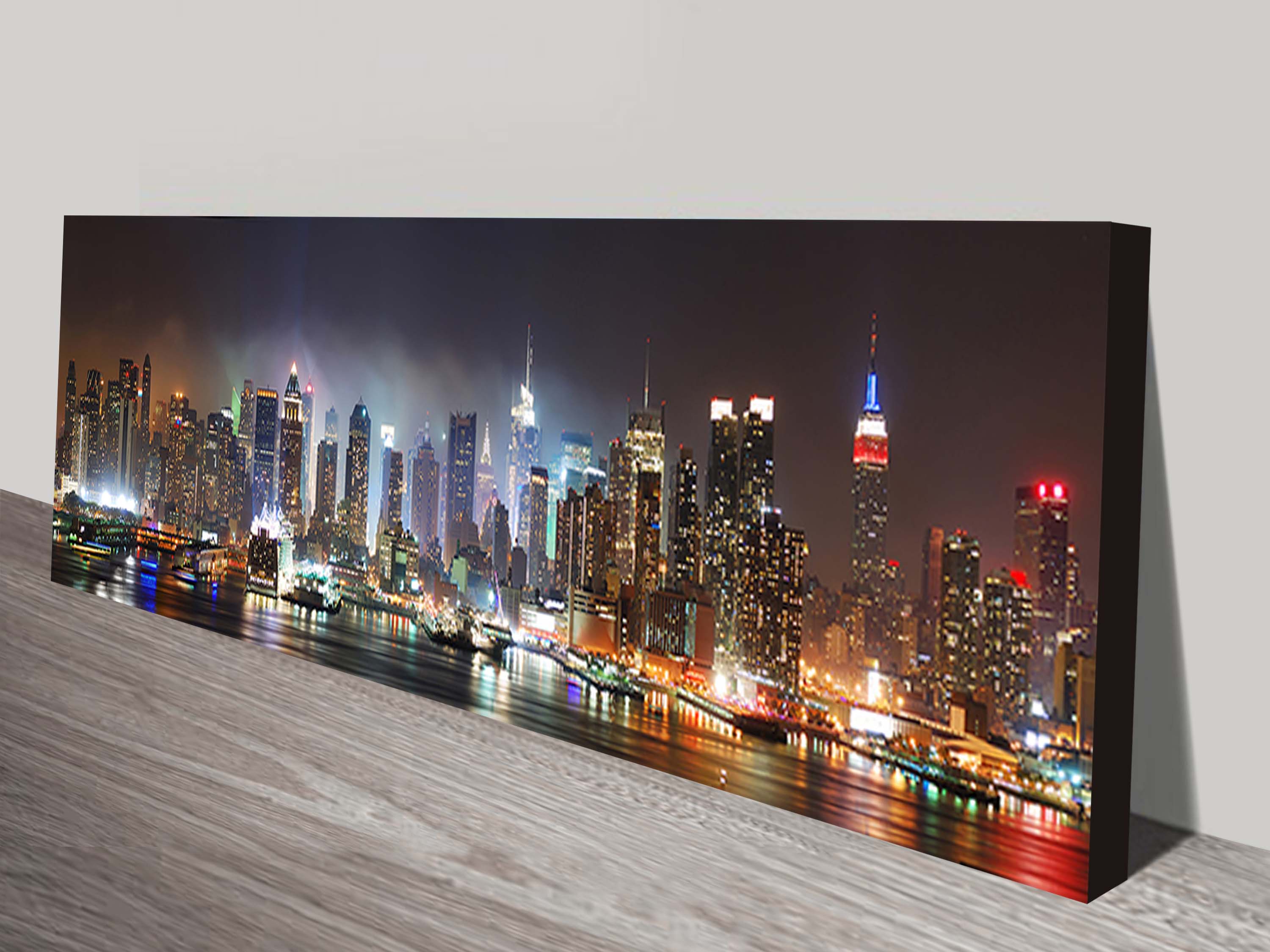 3000x2250 New York Skyline Panorama Wall Print On Canvas Usa - New York Skyline Canvas Painting