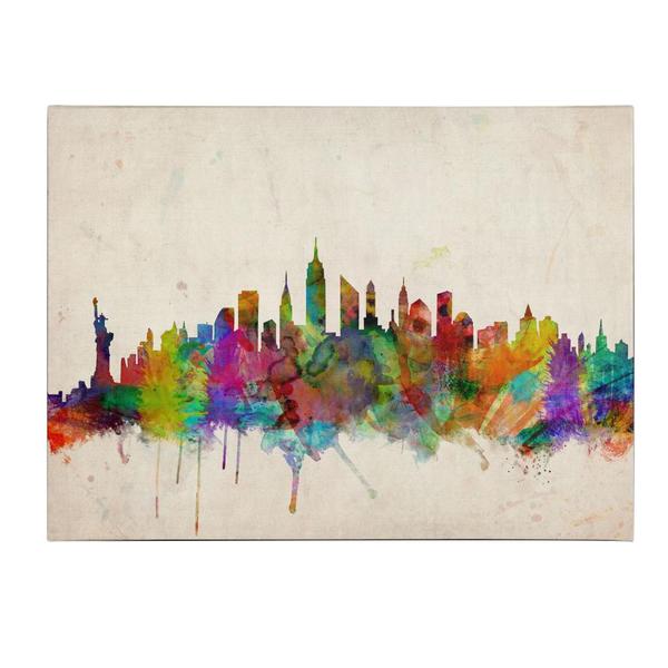 600x600 Shop Michael Tompsett - New York Skyline Canvas Painting