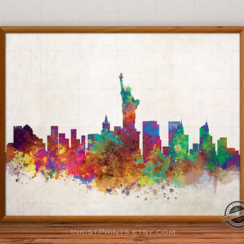 354x354 Shop City Skyline Painting On Wanelo - New York Skyline Painting