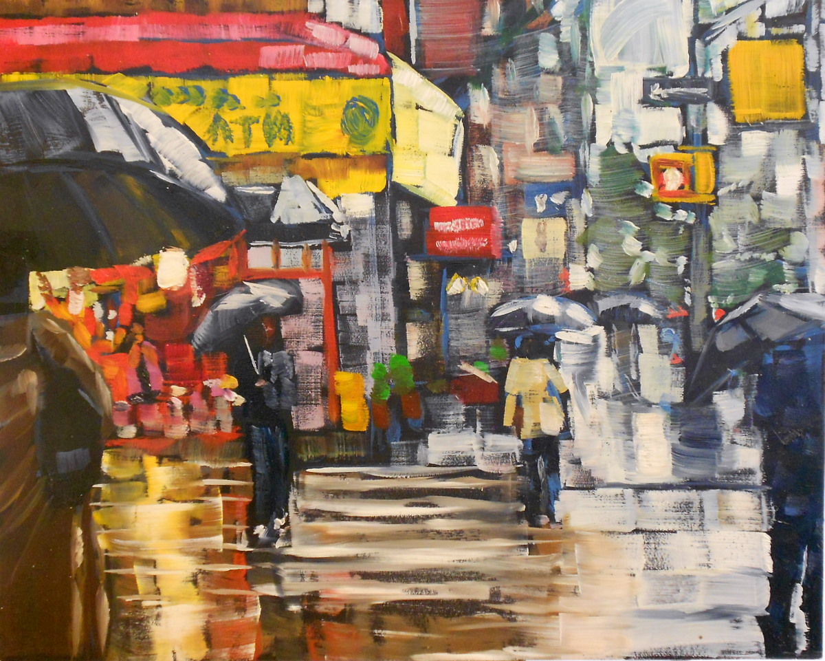 1200x961 Paintings Amy Stewart - New York Street Painting