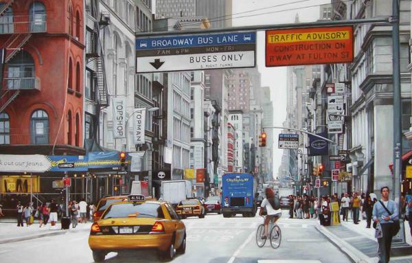 600x383 The Eurasia Art Rakuten Global Market Oil Painting New York - New York Street Painting
