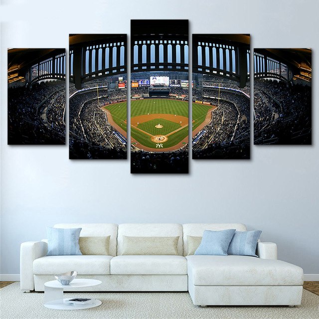 640x640 New York Yankee Stadium Canvas Painting 5 Piece Canvas Painting - New York Yankees Painting
