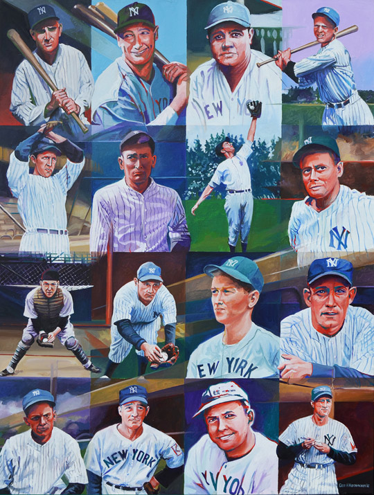 540x715 New York Yankees Of The 1930s - New York Yankees Painting