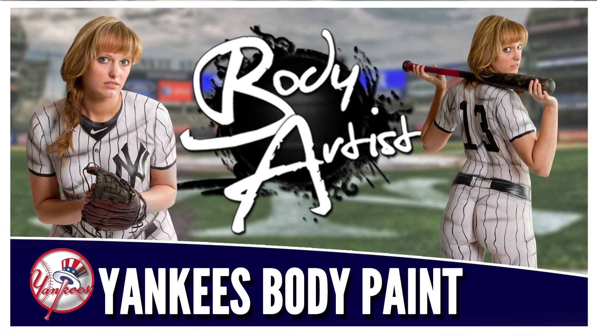 1920x1080 Body Artist - New York Yankees Painting