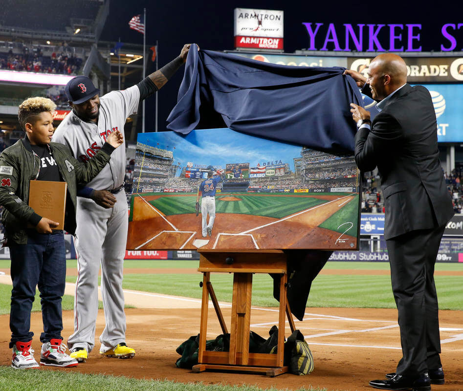 947x800 David Ortiz Given Standing Ovation In Yankee Stadium Finale - New York Yankees Painting