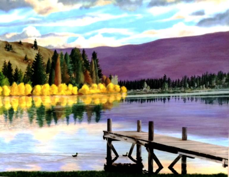 770x596 Saatchi Art New Zealand Landscape Painting By Glenn Wheeler - New Zealand Painting