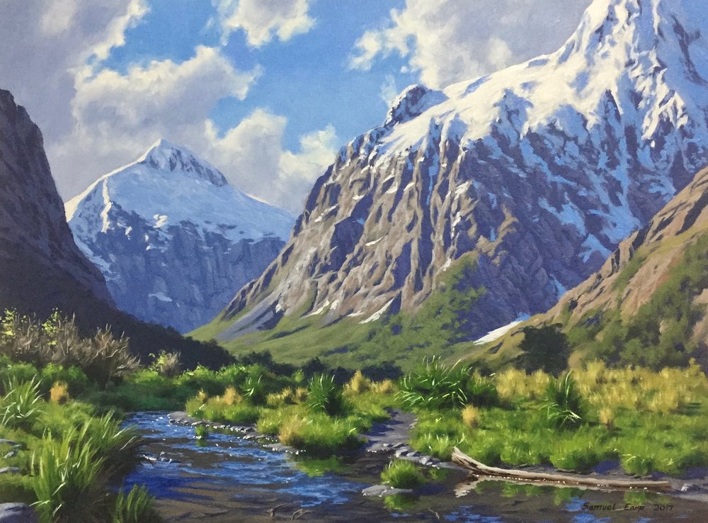 1000x738 How To Paint Mountains - New Zealand Painting