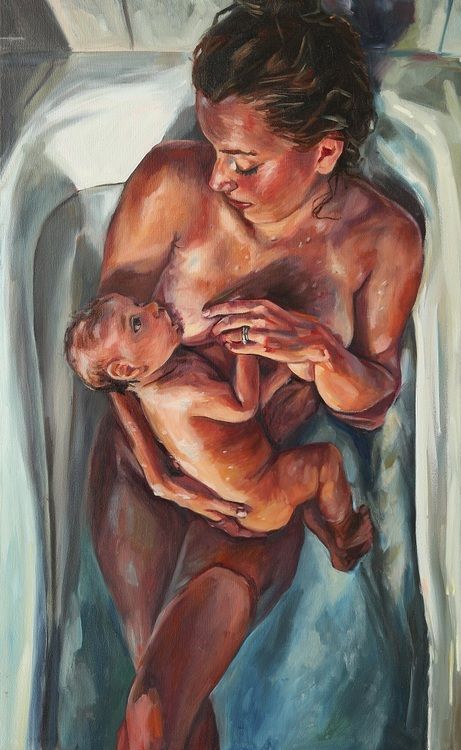 461x750 Painting By Amanda Greavette. - Newborn Painting