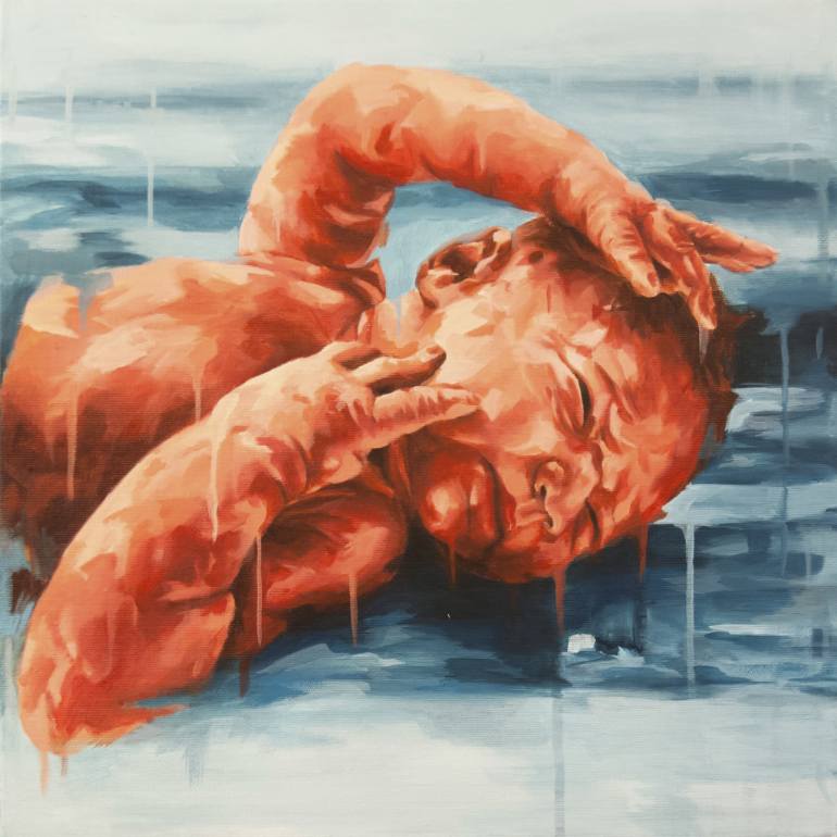 770x770 Saatchi Art Newborn Painting By Onur Karaalioglu - Newborn Painting