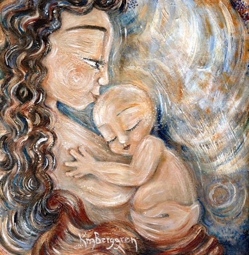 500x511 Cuddle, Chest, Newborn, Birth, Nap, Nurture, Nature, Earth - Newborn Painting