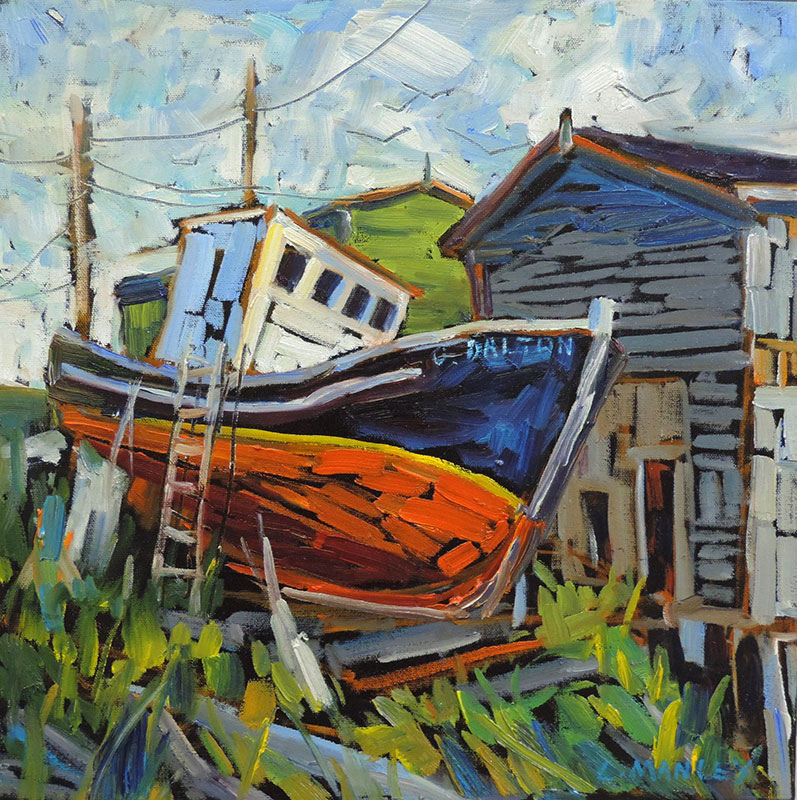 797x800 Newfoundland Lucy Manley Fine Art - Newfoundland Painting