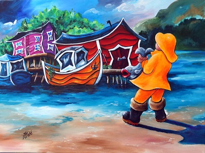 400x299 Newfoundland Art - Newfoundland Painting