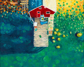 340x270 Newfoundland Art Etsy Nz - Newfoundland Painting