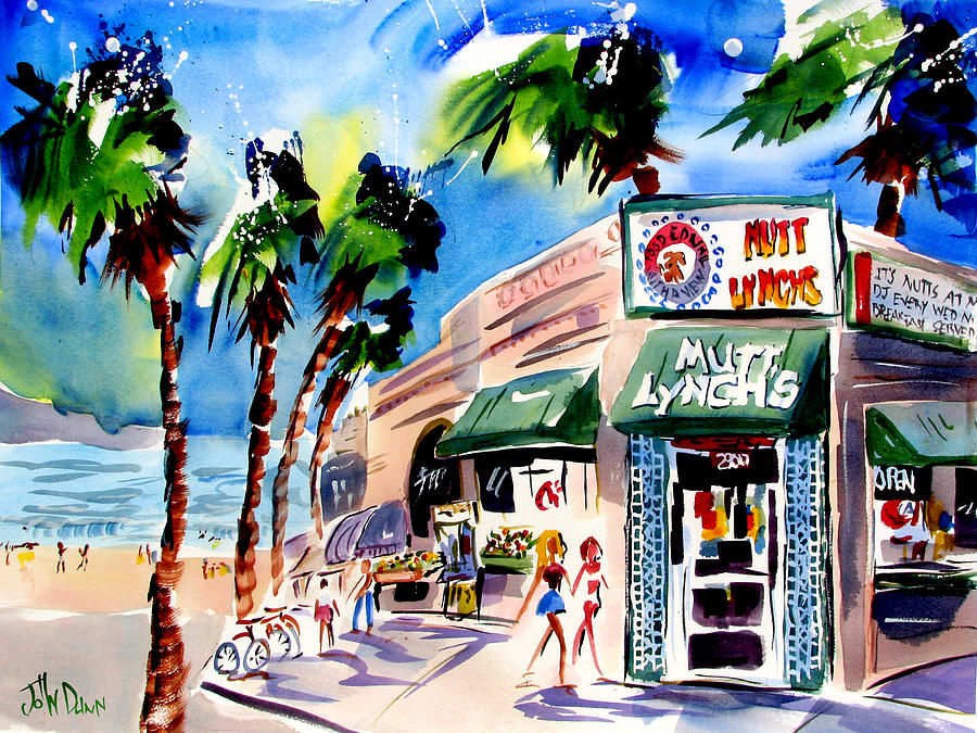 900x675 Mutt Lynchs Newport Beach Painting By John Dunn - Newport Beach Painting