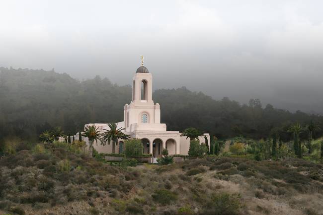 650x434 Newport Beach California Temple By Terry Springer - Newport Beach Painting