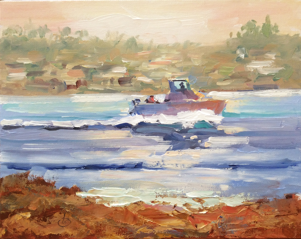 1000x794 Tom Brown Fine Art Newport Beach Boat By Tom Brown - Newport Beach Painting