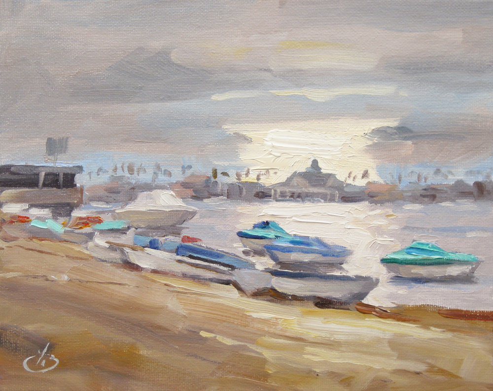 1000x793 Tom Brown Fine Art Newport Beach Harbor, Pavilion, Boats, Tom - Newport Beach Painting