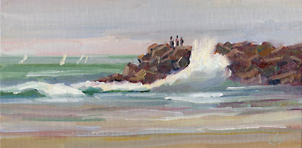1000x489 Tom Brown Fine Art Newport Beach Plein Air Oil Painting By Tom Brown - Newport Beach Painting
