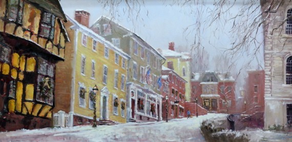 570x277 Golocalworcester Painter Anthony Tomaselli Opens Gallery In Newport - Newport Painting