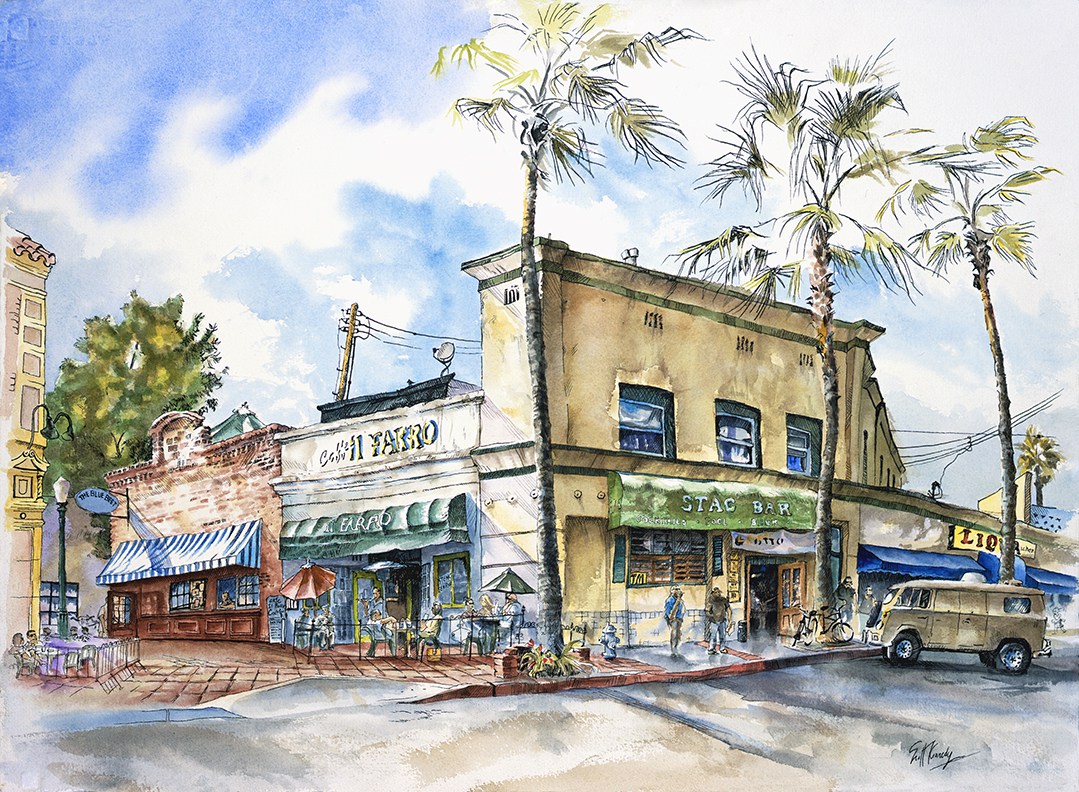 1079x792 Stag Bar Art By Scott Kennedy - Newport Painting