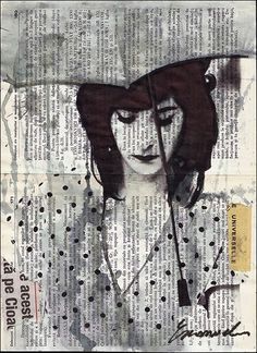 236x324 Mixed Media Paintings Newspaper - Newspaper Painting