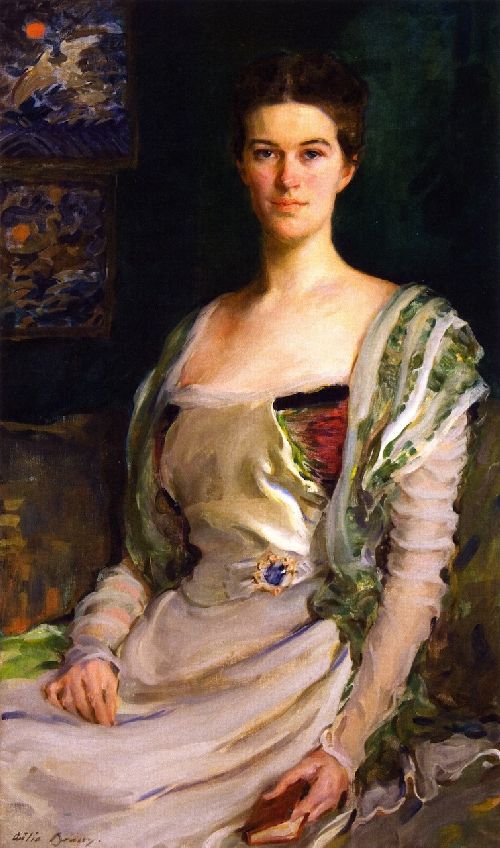 500x848 Mrs Isaac Newton Phelps Stokes Paintings Cecilia Beaux Paintings - Newton Painting