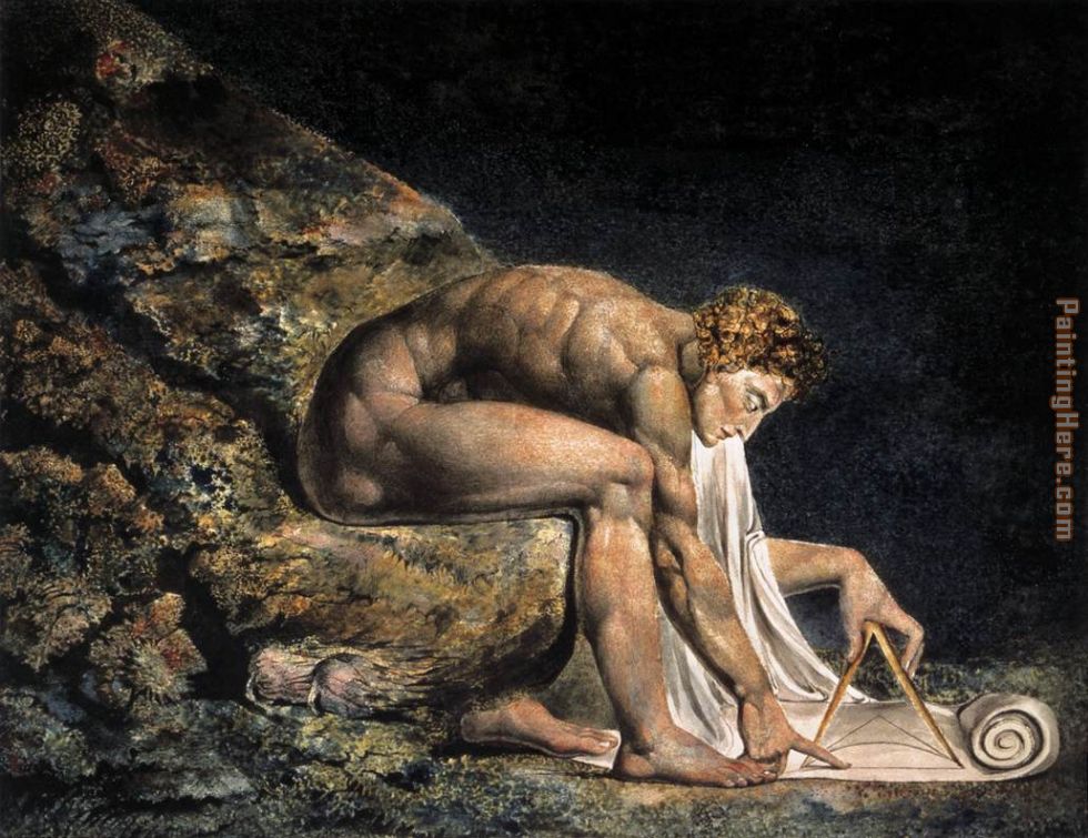980x755 William Blake Isaac Newton Painting Anysize 50% Off - Newton Painting