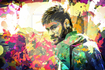 400x265 Neymar Jr. By Celebritypopart - Neymar Painting