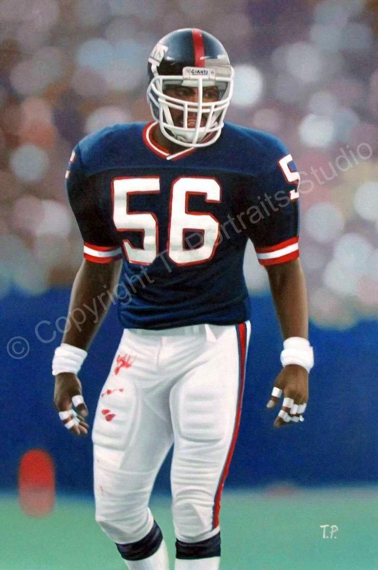 737x1110 Lawrence Taylor New York Giants - Nfl Painting