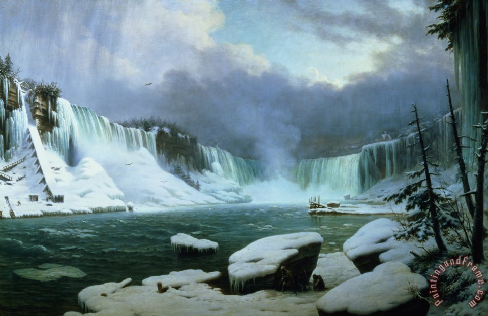 960x623 Hippolyte Victor Valentin Sebron Niagara Falls Painting - Niagara Falls Painting