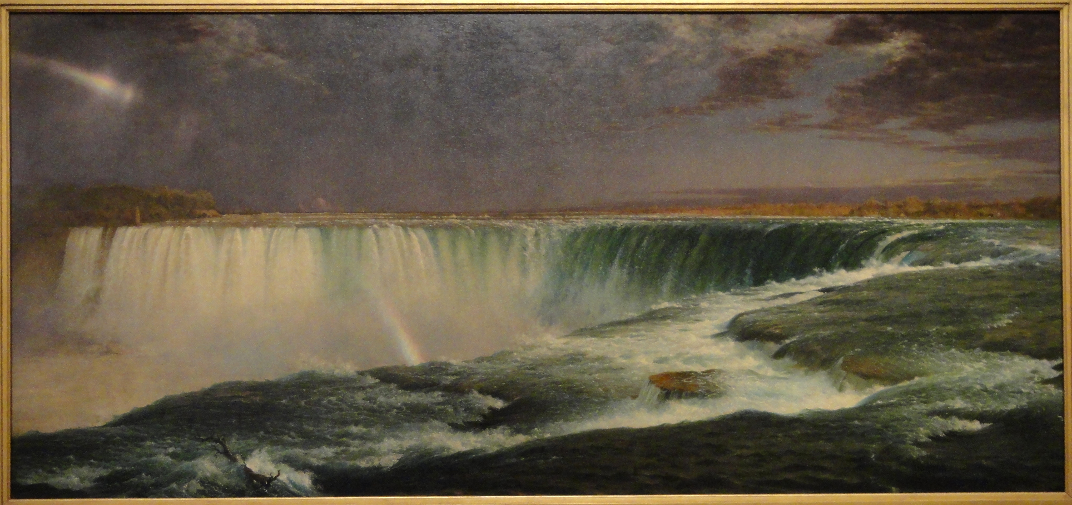 4072x1919 Niagara Falls, From The American Side - Niagara Falls Painting