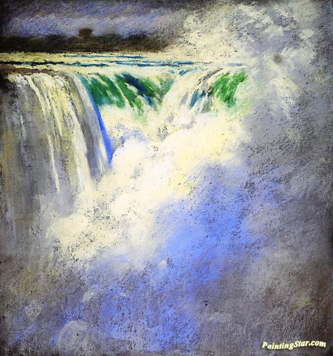 673x720 Niagara Falls Artwork By Sarah Wyman Whitman Oil Painting Amp Art - Niagara Falls Painting