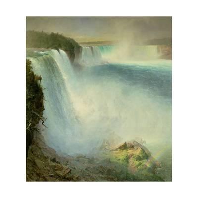 400x400 Niagara Falls, From The American Side, 1867 Giclee Print By - Niagara Falls Painting Frederic Edwin Church