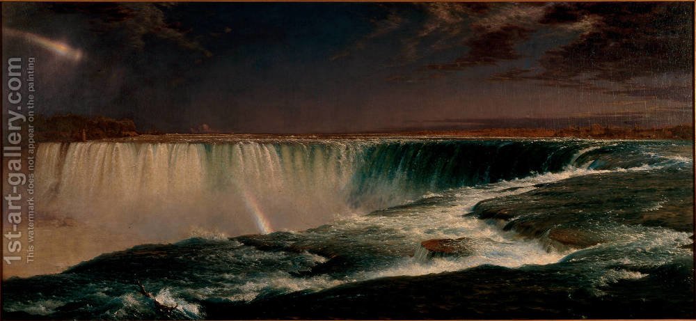 1000x461 Niagara Falls Frederic Edwin Church Reproduction 1st Art Gallery - Niagara Falls Painting Frederic Edwin Church