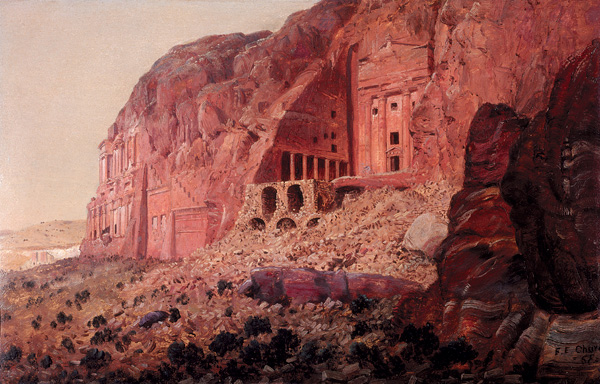 600x384 Oil Painting Frederic Edwin Church A Great Landscape Painting - Niagara Falls Painting Frederic Edwin Church