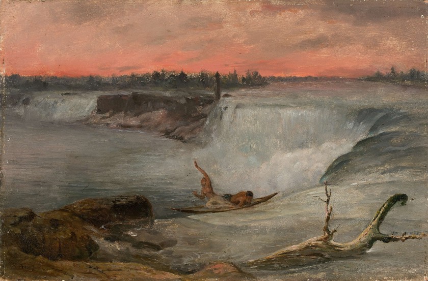 840x553 Horrifying Image In 19th Century Painting Of People Being Swept - Niagara Painting