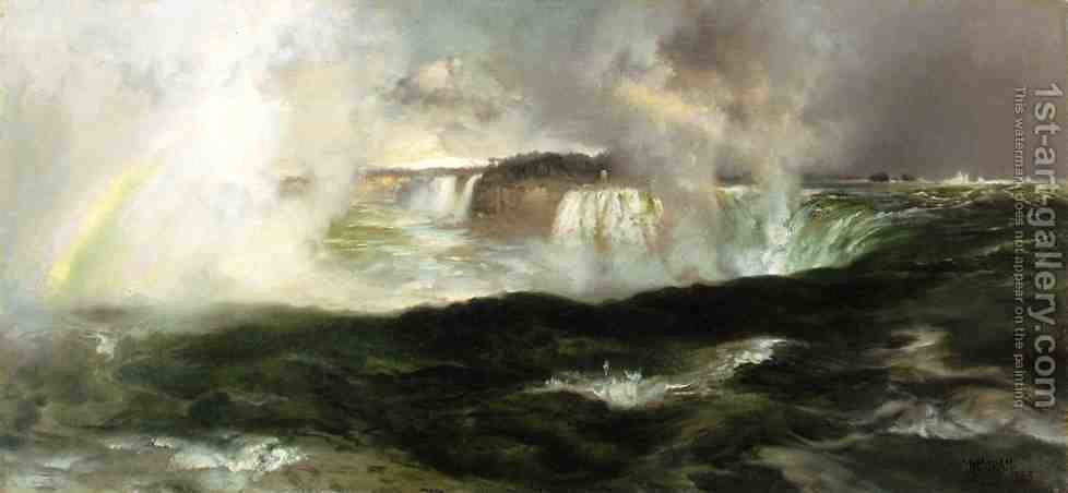 978x452 Looking Over Niagara Falls Thomas Moran Reproduction 1st Art Gallery - Niagara Painting