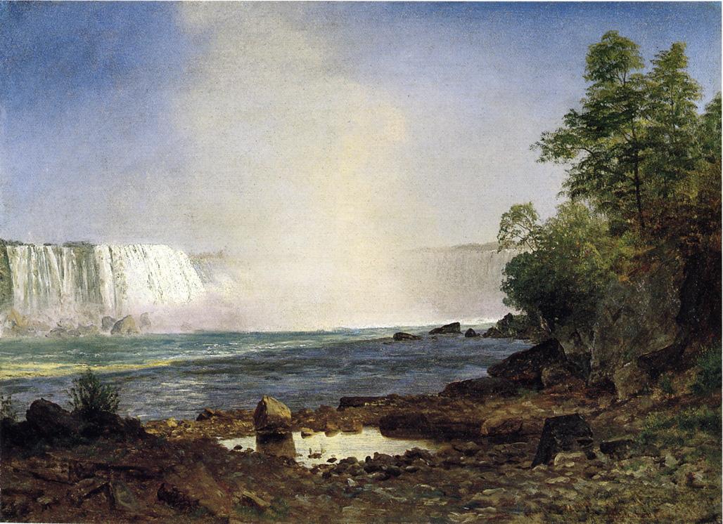 1028x746 Niagara Falls Painting Albert Bierstadt Oil Paintings - Niagara Painting
